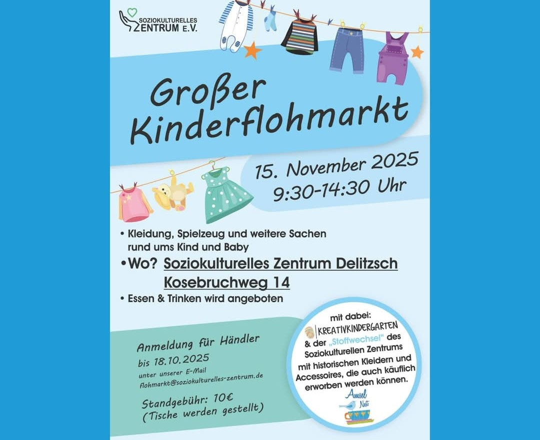 Flyer für Kinderflohmarkt