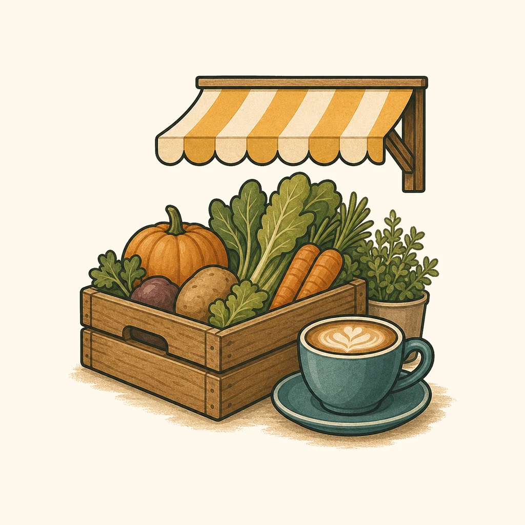 Illustration fuer Gastronomie & Hofladen