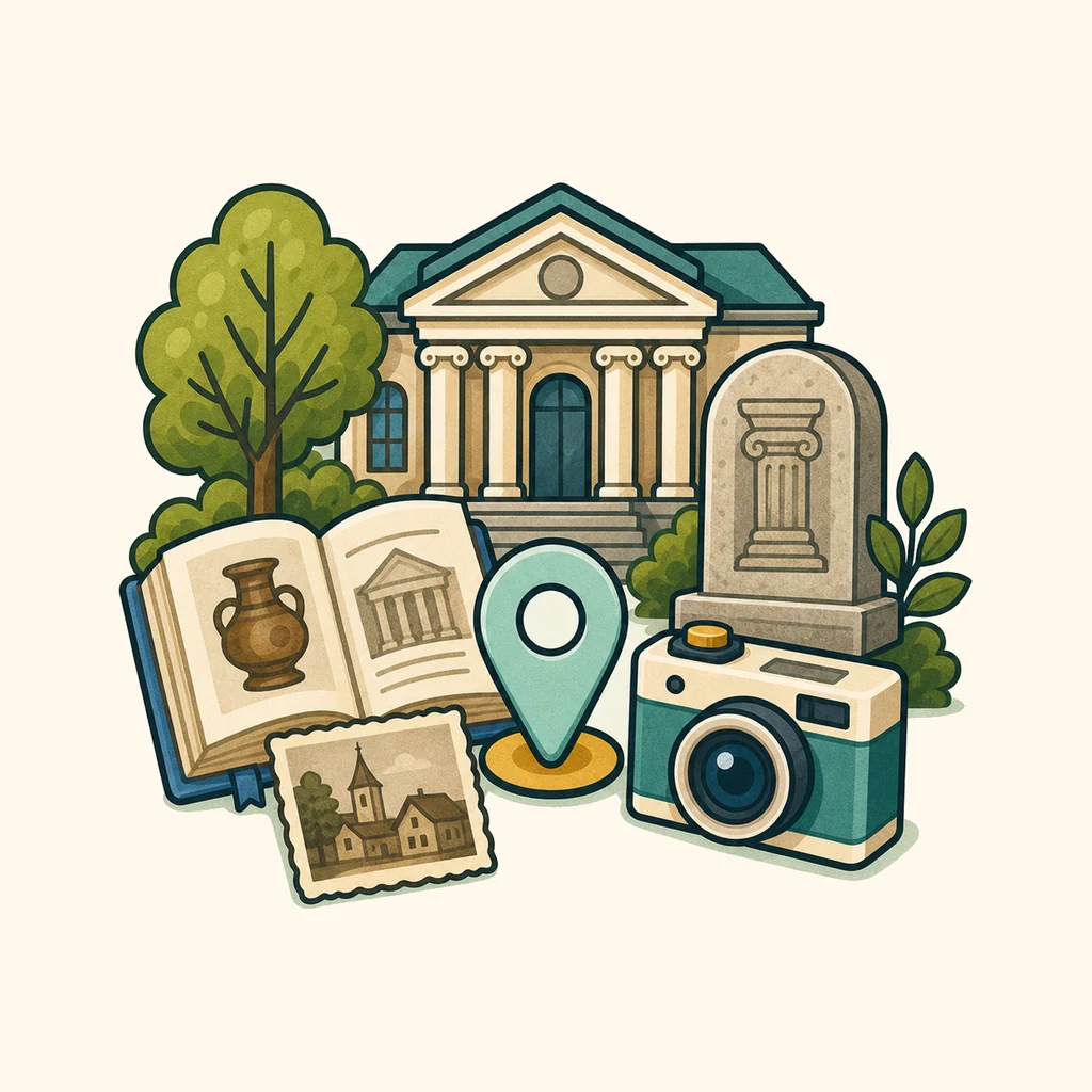 Illustration fuer Kultur u0026 Museen