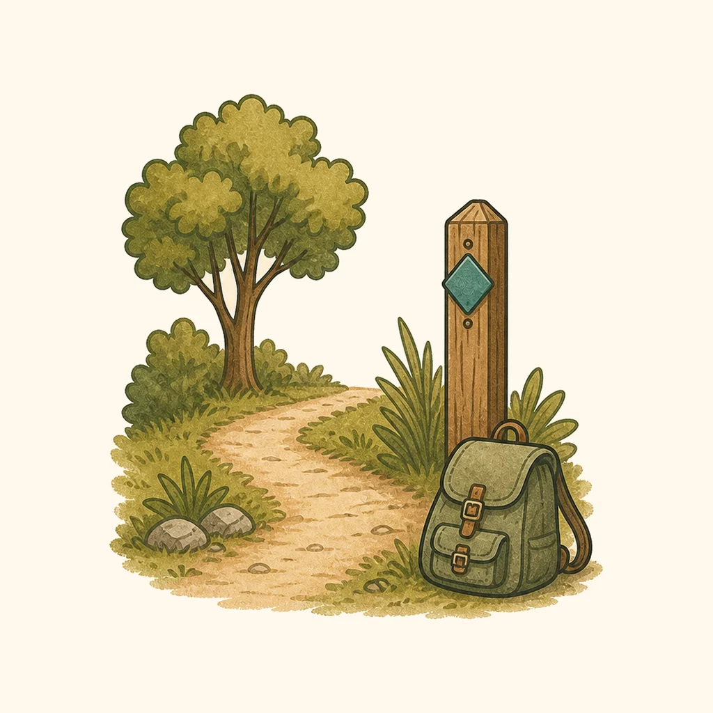 Illustration fuer Wandern & Natur