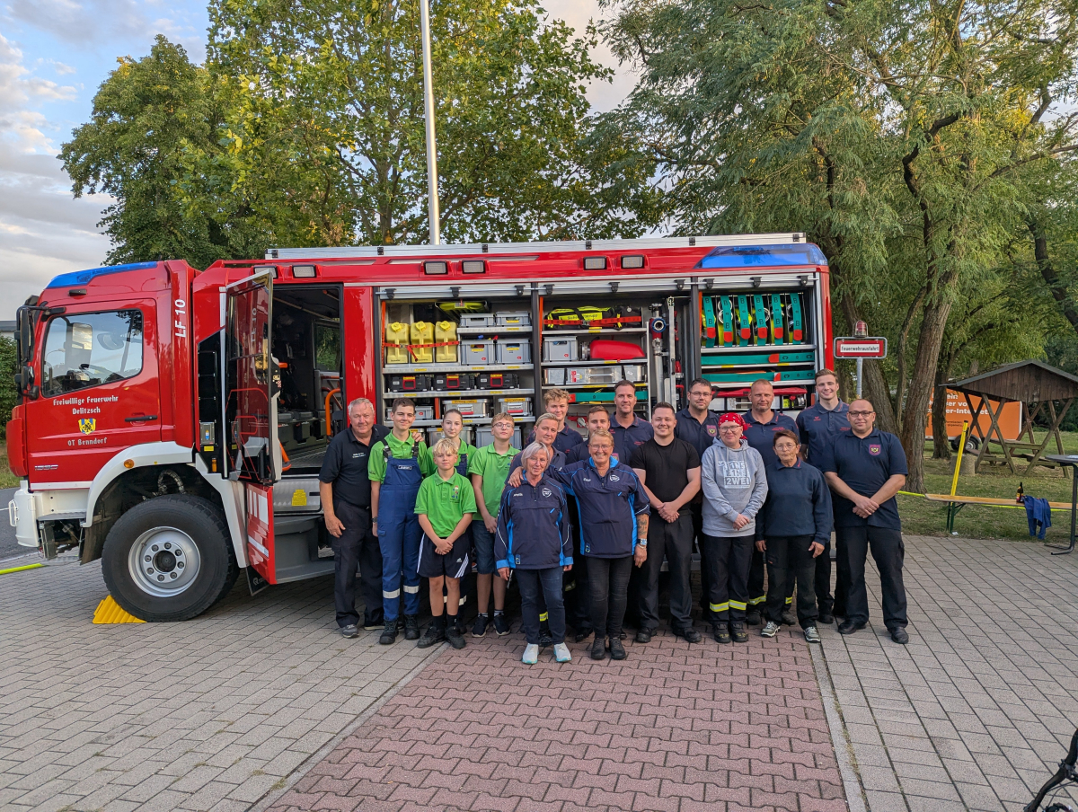 Feuerwehr-Vereinsfest in Benndorf: Mehr als 300 Gäste und ein Einsatz