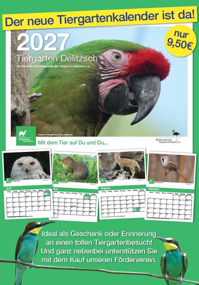 Titelmotiv des Tiergartenkalenders 2027