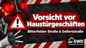 Stadtwerke Delitzsch warnen vor unseriösen Haustürwerbern