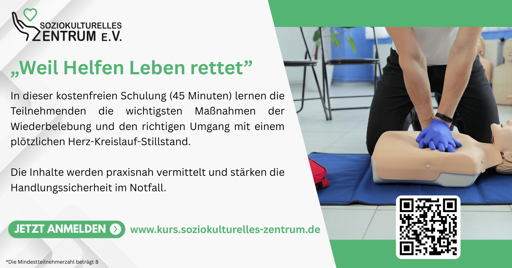Veranstaltungsbild: Weil Helfen Leben rettet