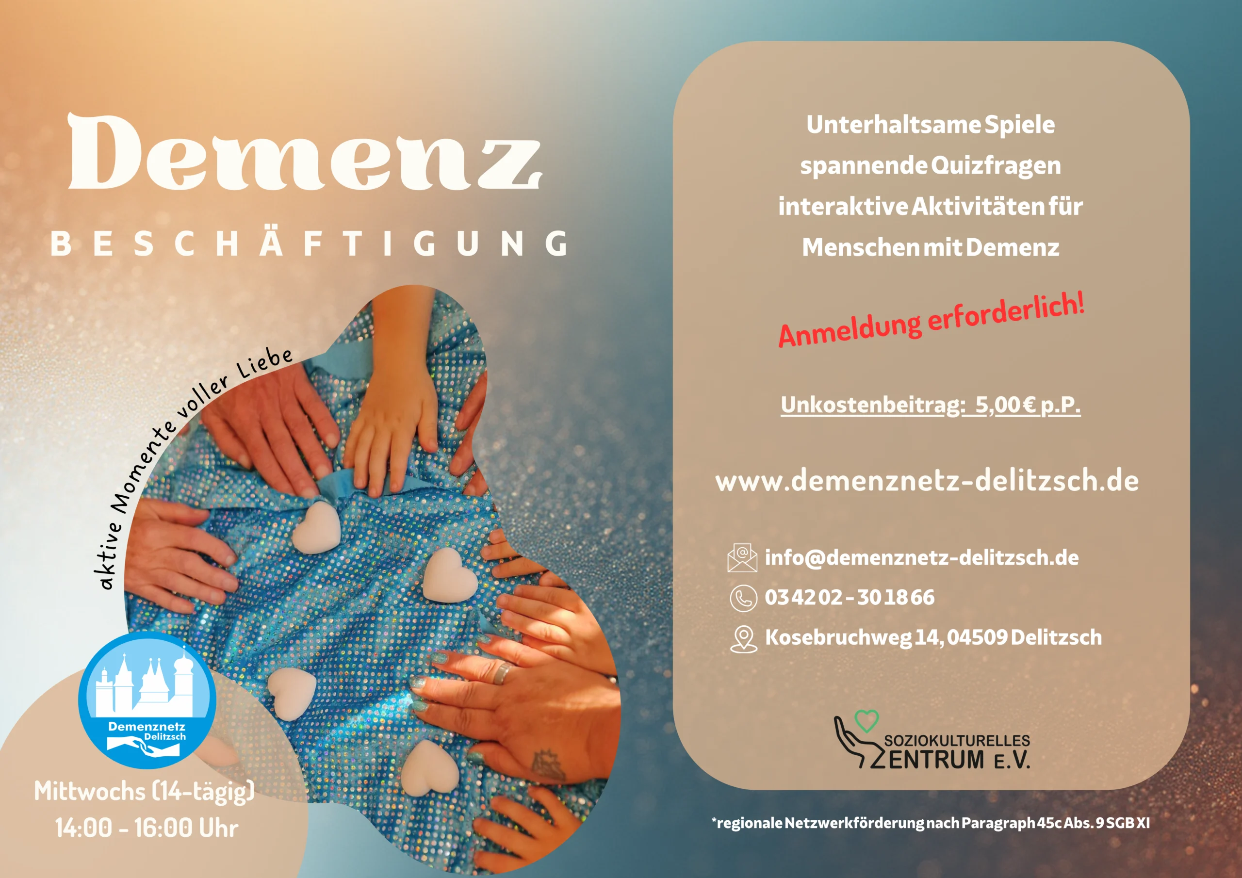 Veranstaltungsbild: Demenz Beschäftigung – Aktive Momente voller Liebe