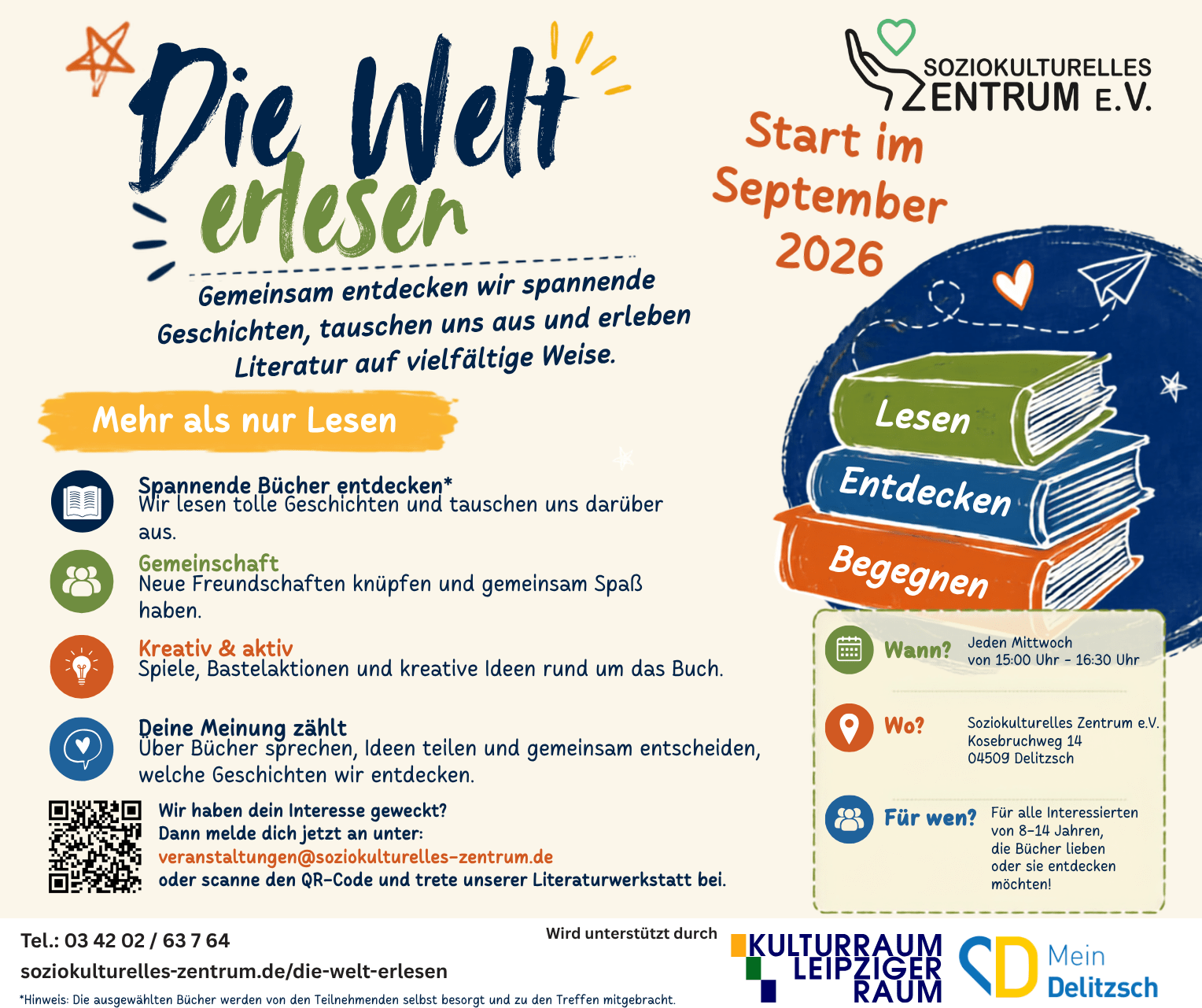Veranstaltungsbild: Die Welt erlesen – Literaturwerkstatt